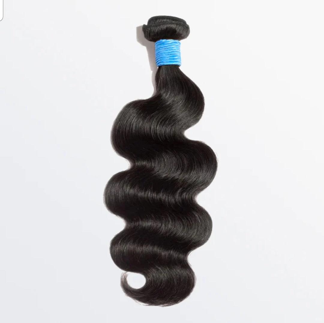 Body Wavy Virgin Brazilian Hair #1B Natural Black
